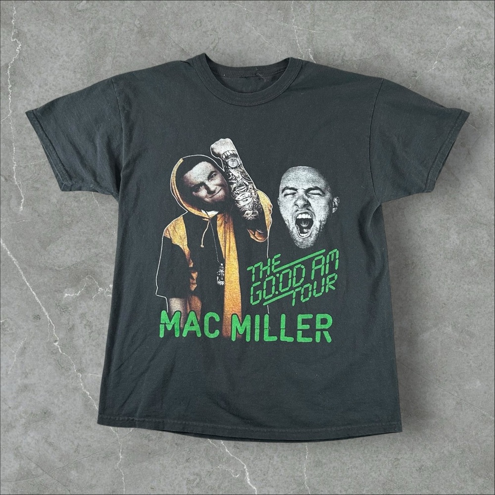 Mac Miller Shirt Mens Medium Black The Good AM Tour 2015 Rare Most Dope Hip Hop